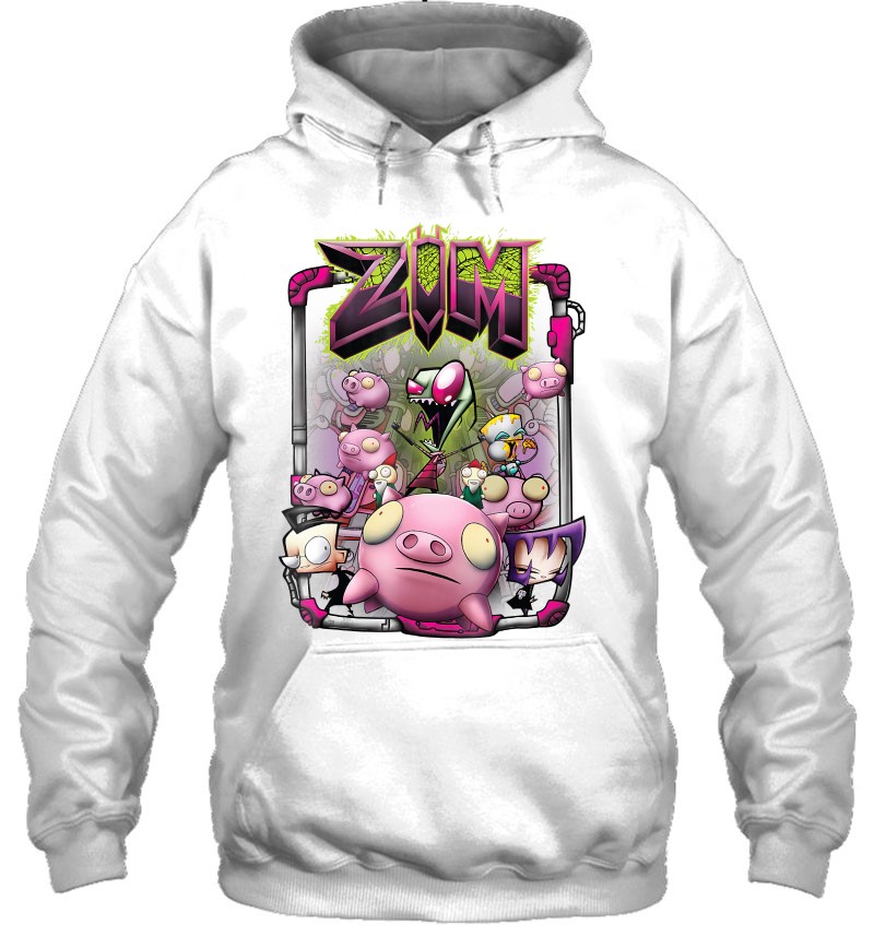 Nickelodeon Invader Zim Rubber Piggy Army T-Shirt Unisex T-shirt Adult Tee Kid Shirts Toddler Baby Onesie Hoodie Sweatshirt Gift