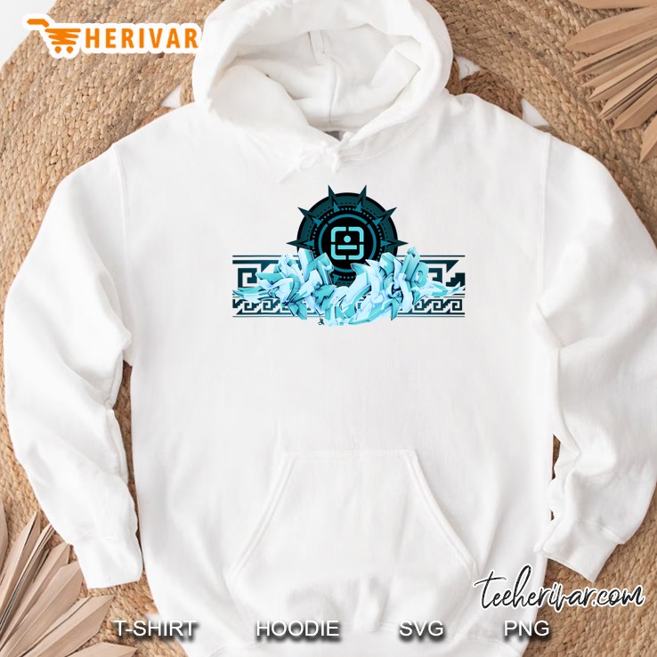 Graffiti Wildstyle Of Sixth Cycle - Aztec Pattern Logo Hoodie