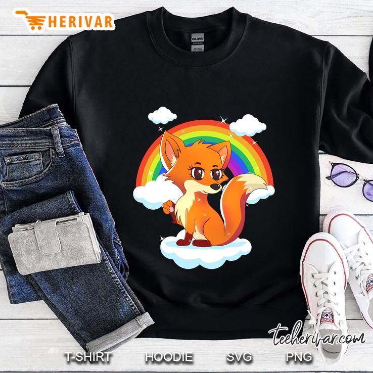 Lgbt Pride Fox With Rainbow For Gay Pride Month Sweatshirt