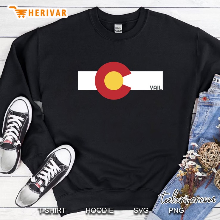 Vail Colorado X Co State Flag Sweatshirt