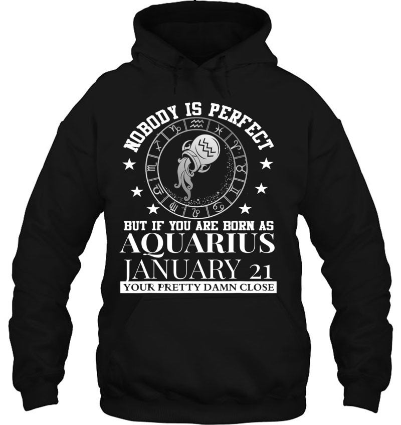 Horoscope Sweatshirt Aquarius January February Birthday Gift Hoodie 