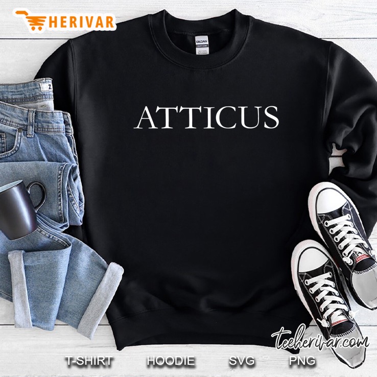 Atticus Garamond Logo (White Print) Sweatshirt