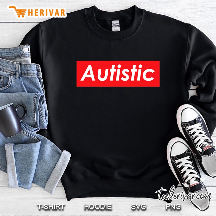 Autistic Awareness Red Box Logo Autism Gift - I