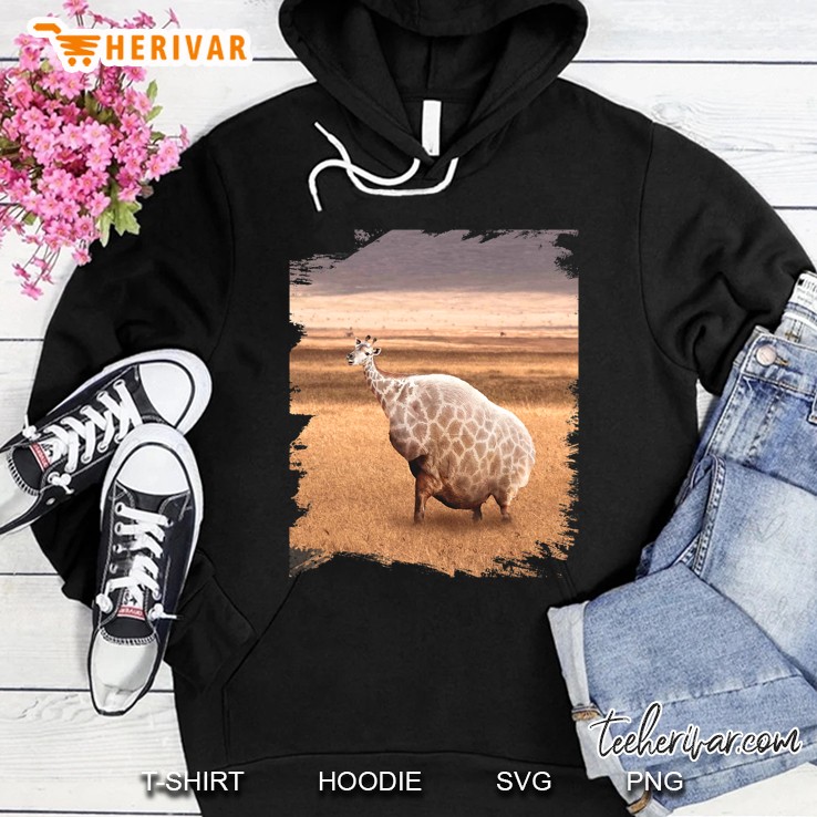 Cute Funny Fat Giraffe Hoodie