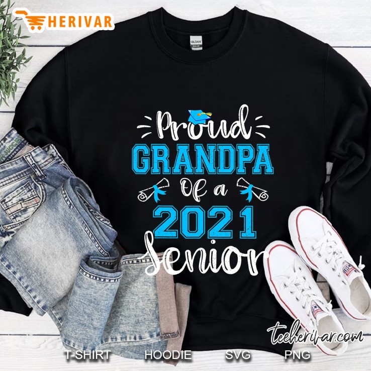 Funny Proud Grandpa Of A 2021 Senior Graduation Gift Sweatshirt