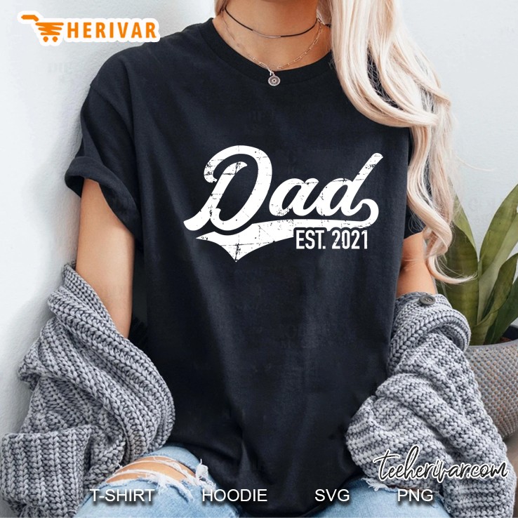 Promoted To Dad Est. 2021 Vintage Ladies Tee