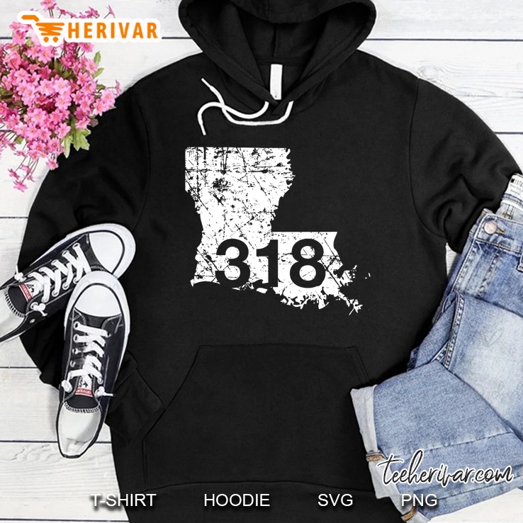 Shreveport Ruston Tallulah Area Code 318 Shirt, Louisiana Hoodie
