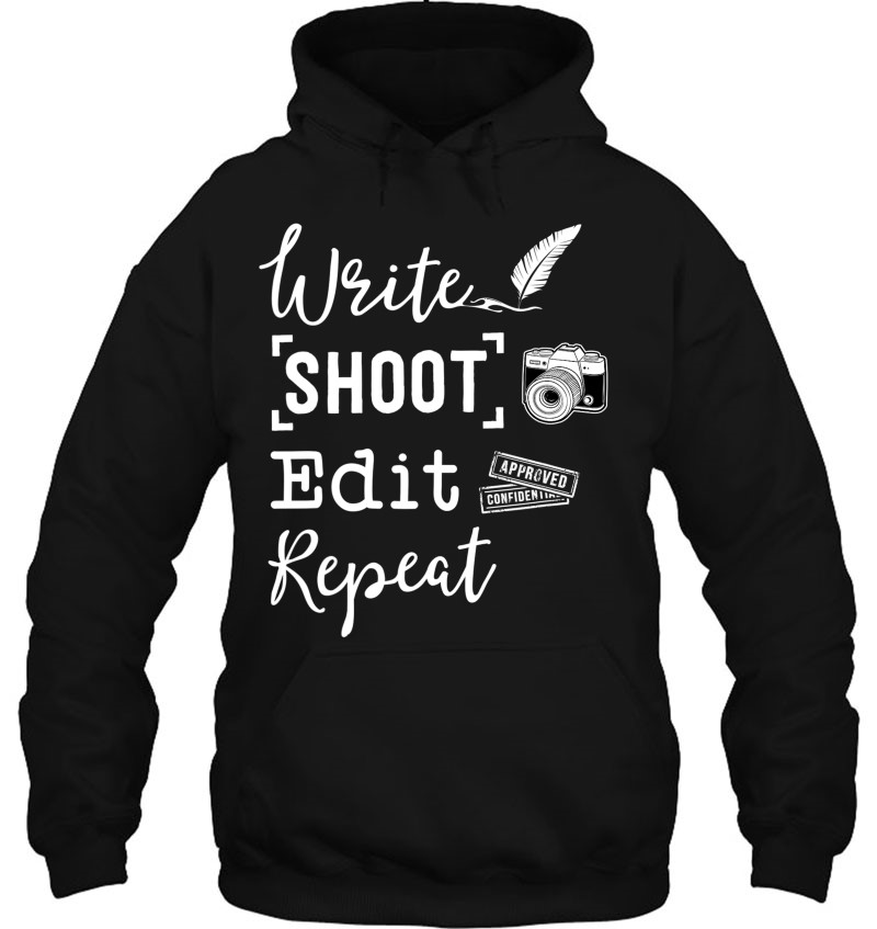 Write Shoot Edit Repeat Journalism Shirt Journalist