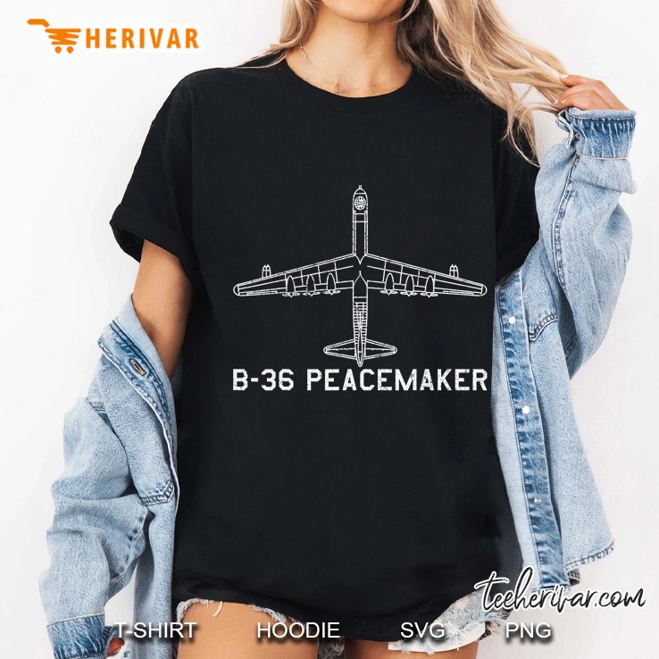 B-36 Peacemaker Strategic Bomber Classic Usa Warplane Gift Ladies Tee