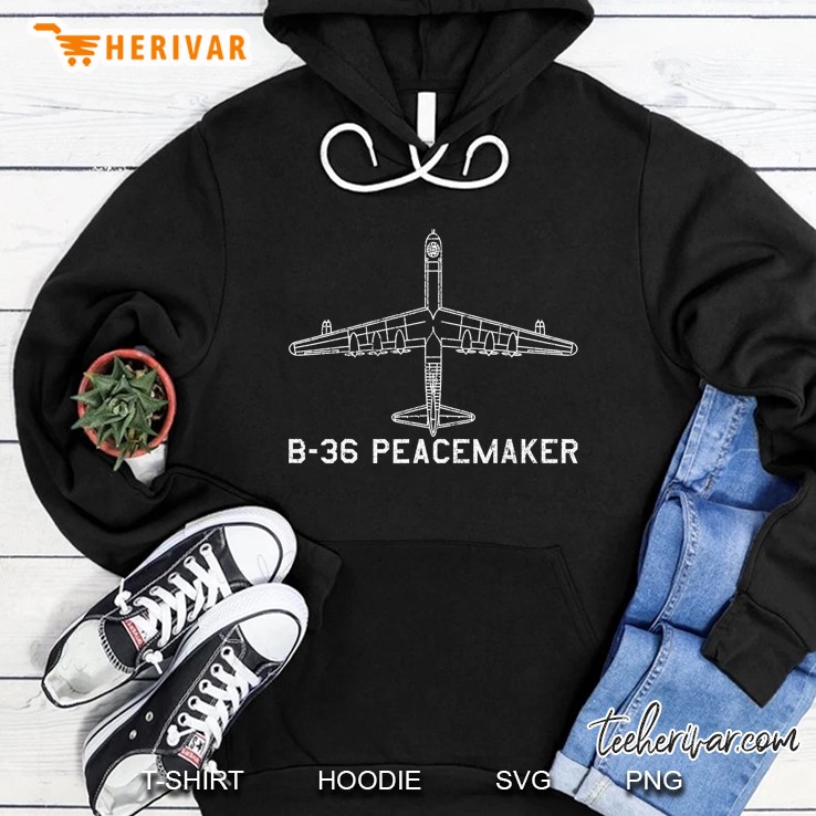 B-36 Peacemaker Strategic Bomber Classic Usa Warplane Gift Hoodie