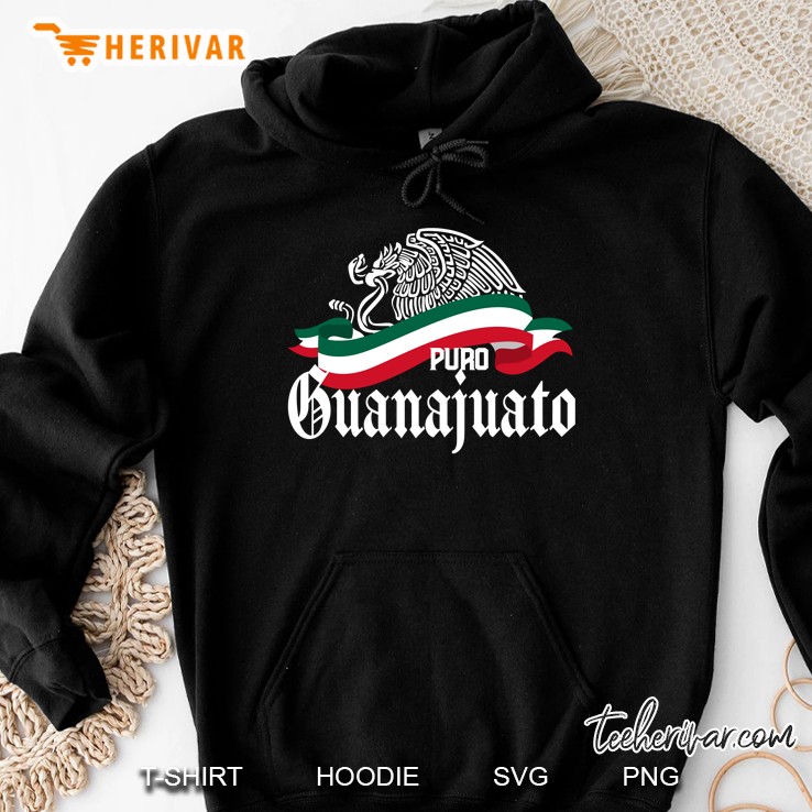 Guanajuato Mexico - Puro Guanajuato Flag Eagle Hoodie