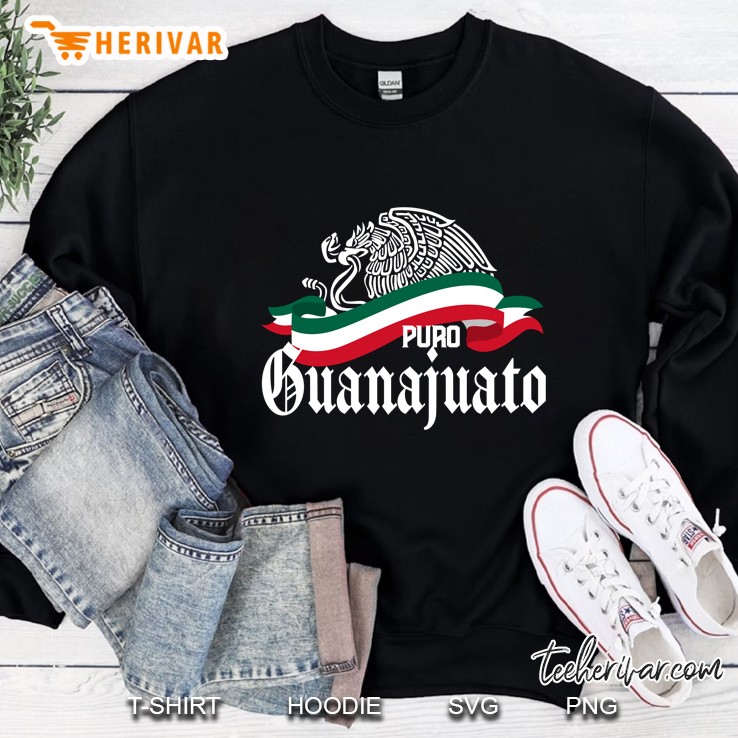 Guanajuato Mexico - Puro Guanajuato Flag Eagle Sweatshirt