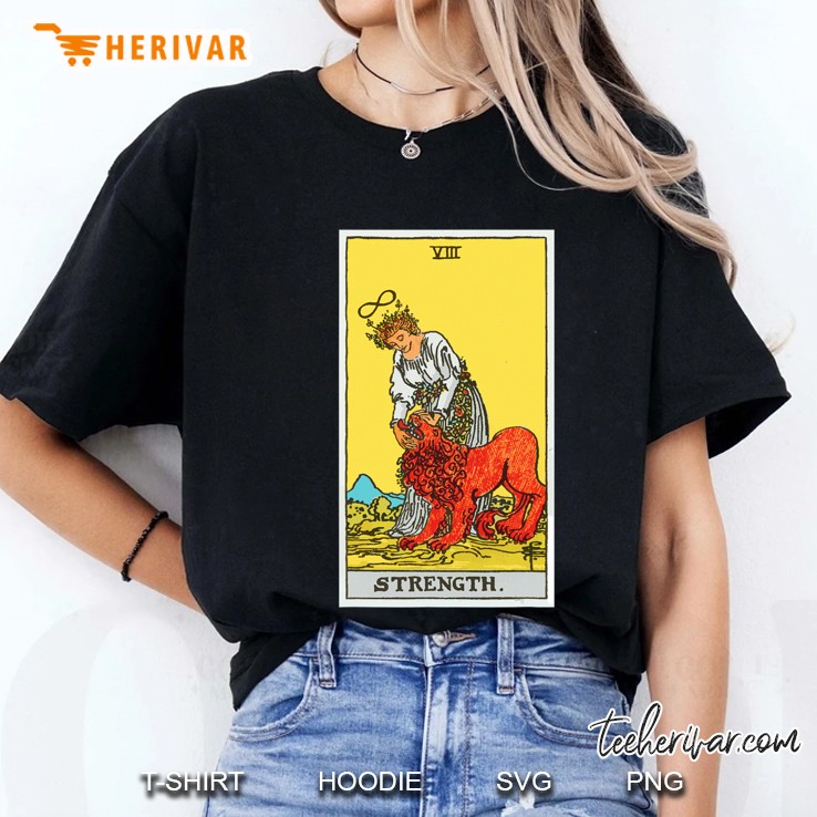Strength Tarot Card Viii (Traditional Design) Ladies Tee