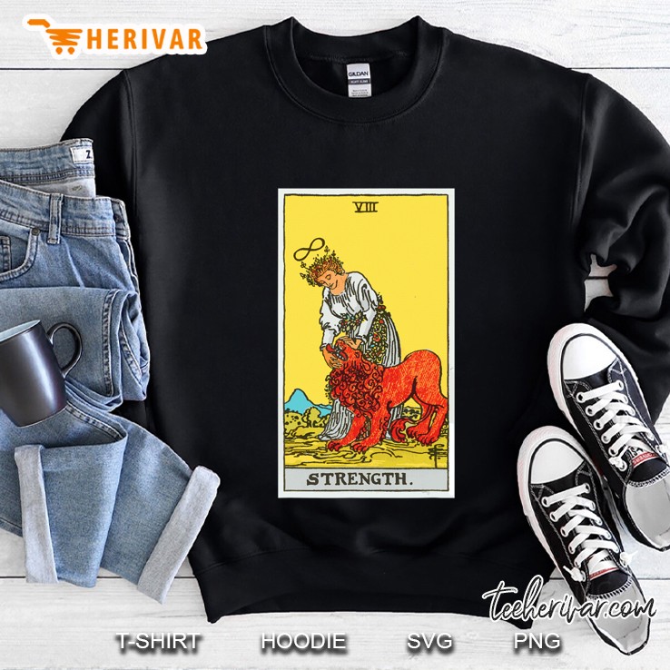 Strength Tarot Card Viii (Traditional Design) Sweatshirt