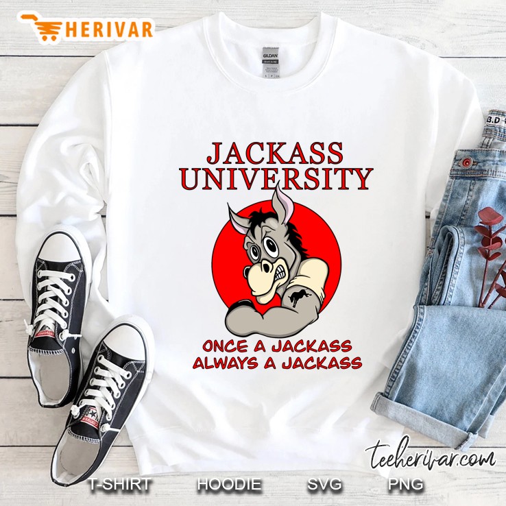 Donkey Lovers Funny Jackass University Mascot Gift Sweatshirt