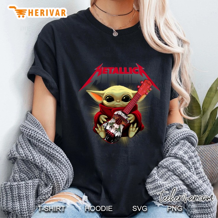 Metallica Grogu Baby Yoda Version Ladies Tee