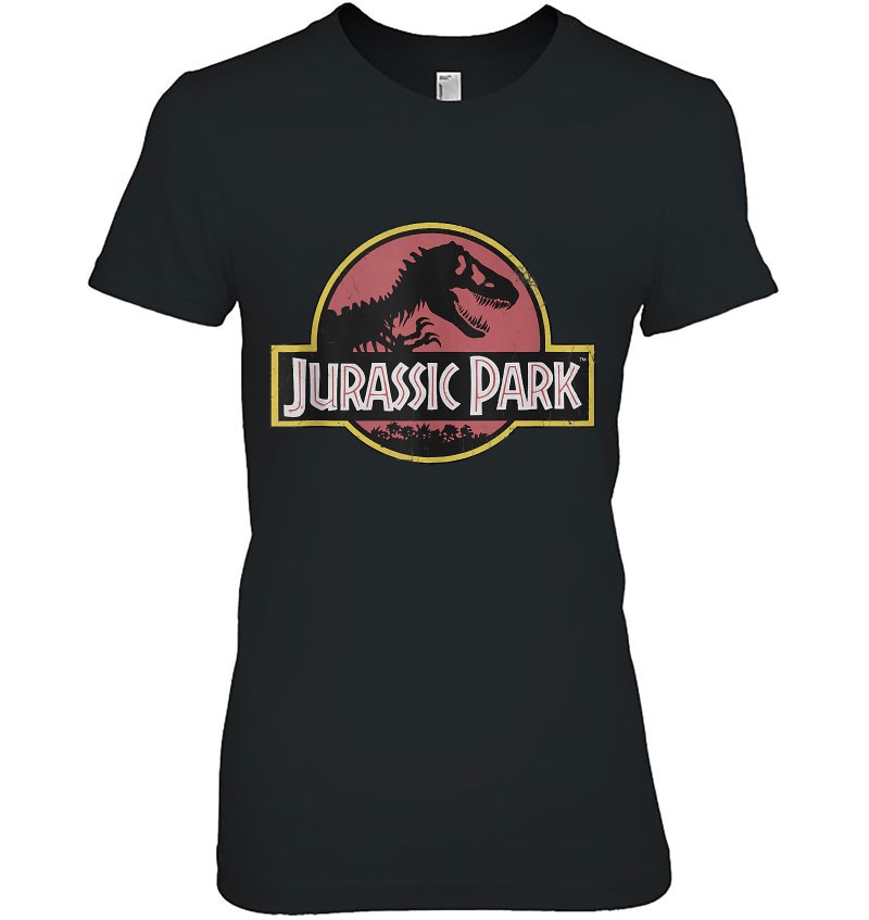 Jurassic Park Original Fossil Distressed Faded Logo