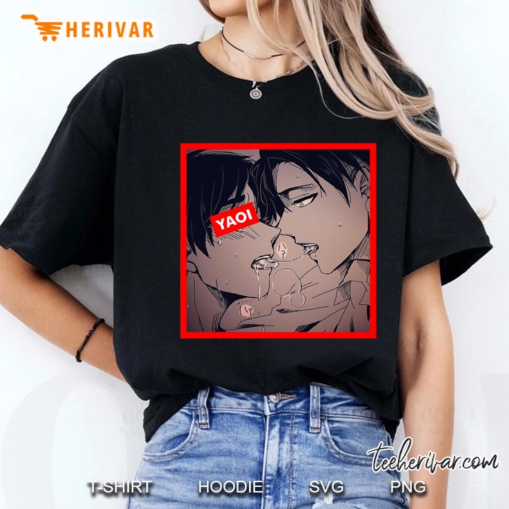 Sloppy Yaoi Ahegao Kiss Shota Lovers Ladies Tee