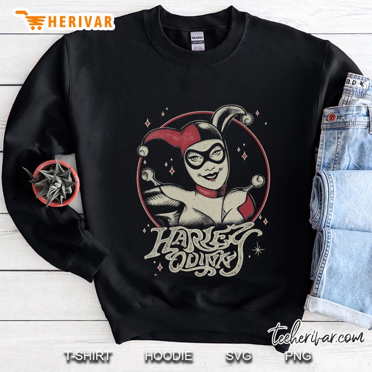 Womens Dc Comics Harley Quinn Dark Portrait Sweatshirt