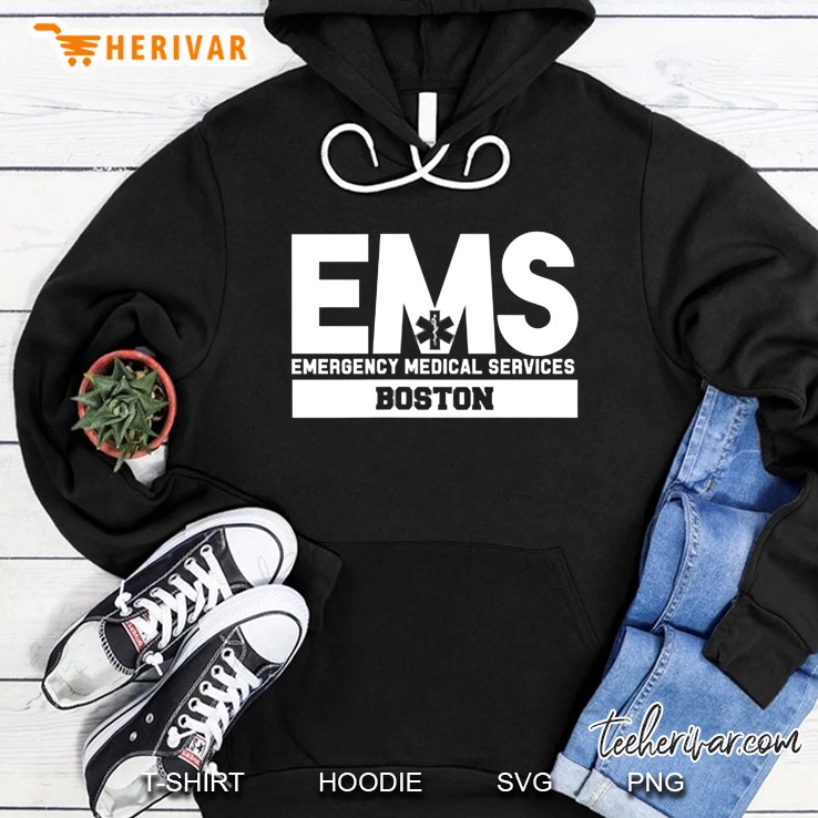 Boston Massachusetts Ems Paramedic Emt Uniform Hoodie