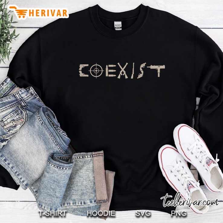Coexist But With Guns 2Nd Amendment Rights Sweatshirt