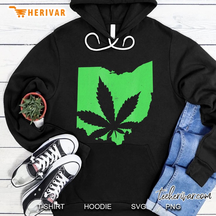 Ohio Pot Leaf 420 Marijuana Weed Hoodie