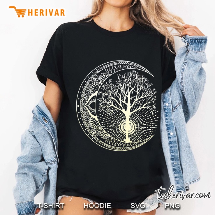 Mandala Tree Of Life Tattoo Style Ladies Tee