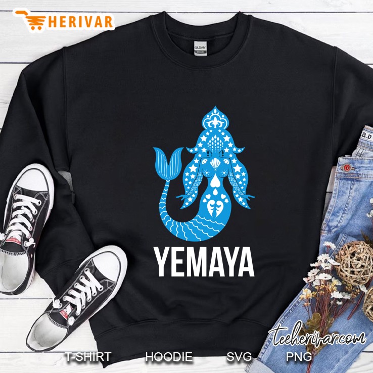 Santeria Yoruba African Goddess Veve Orisha Yemaya Sweatshirt