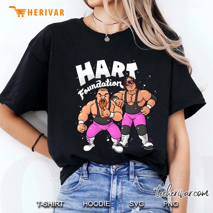 Wwe Hart Foundation Bill Main Graphic Ladies Tee