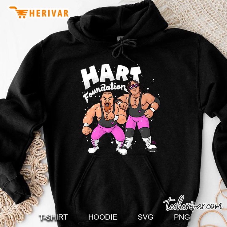 Wwe Hart Foundation Bill Main Graphic Hoodie