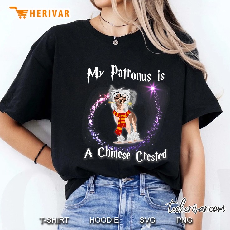 My Patronus Is A Chinese Crested Shirt Dog Lovers Ladies Tee