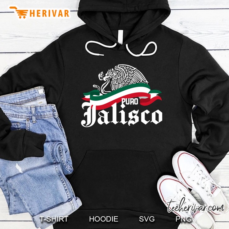 Jalisco Mexico - Puro Jalisco Flag Eagle Pullover Hoodie