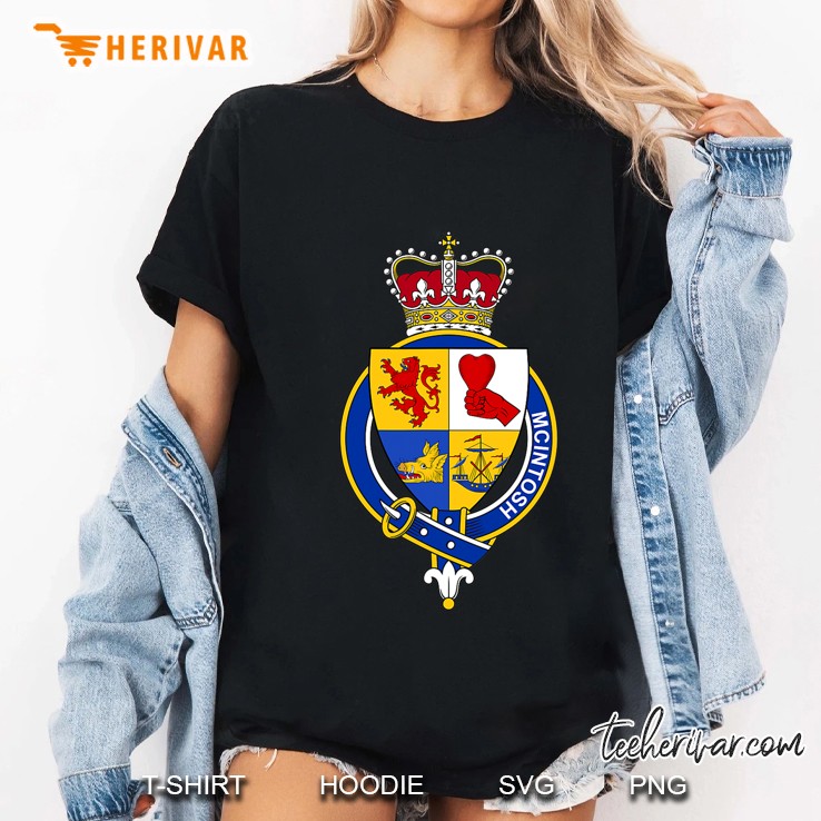 Mcintosh Coat Of Arms - Family Crest Ladies Tee