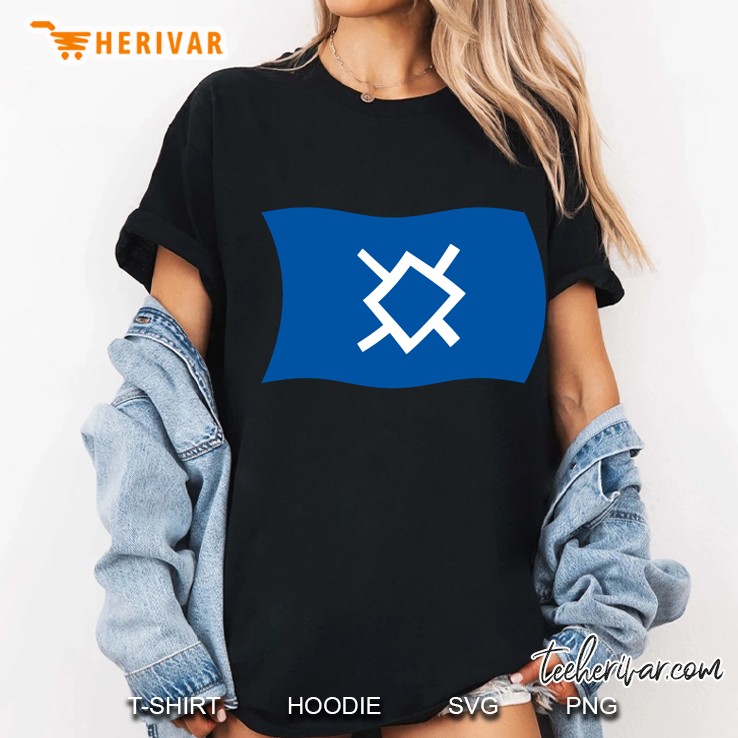 Wavy Flag Of The Northern Cheyenne Native American Ladies Tee