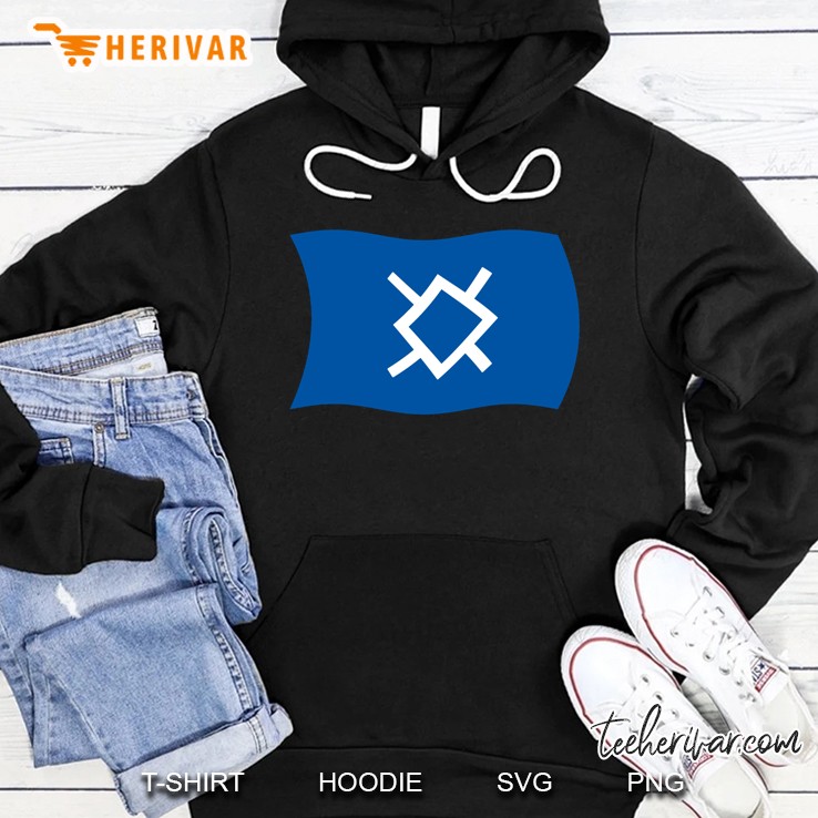 Wavy Flag Of The Northern Cheyenne Native American Hoodie