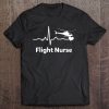 Flight Nurse Heartbeat Practitioner Nursing Rn Tee