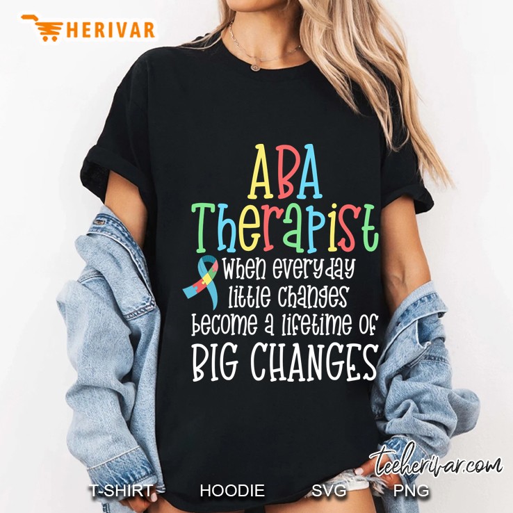 Aba Therapist Sweater Behavior Analyst Autism Awareness Ladies Tee