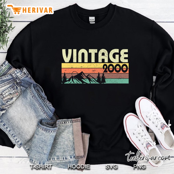Retro Vintage 2000 Graphics 21St Birthday Gift 21 Years Old Sweatshirt