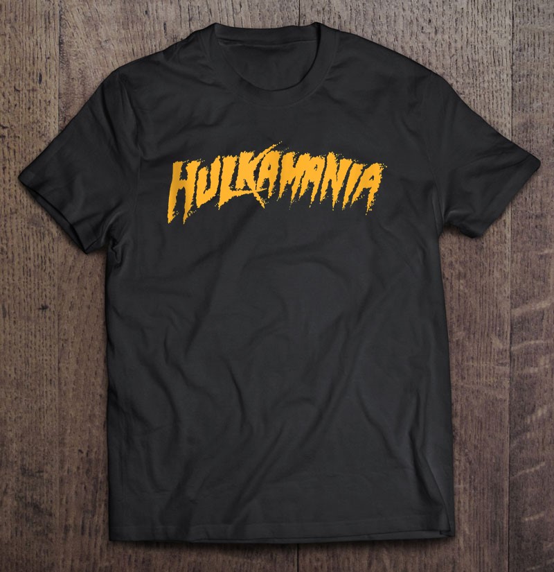 Hulk Hogan "Hulkamania" Yellow Youth Authentic T-Shirt 
