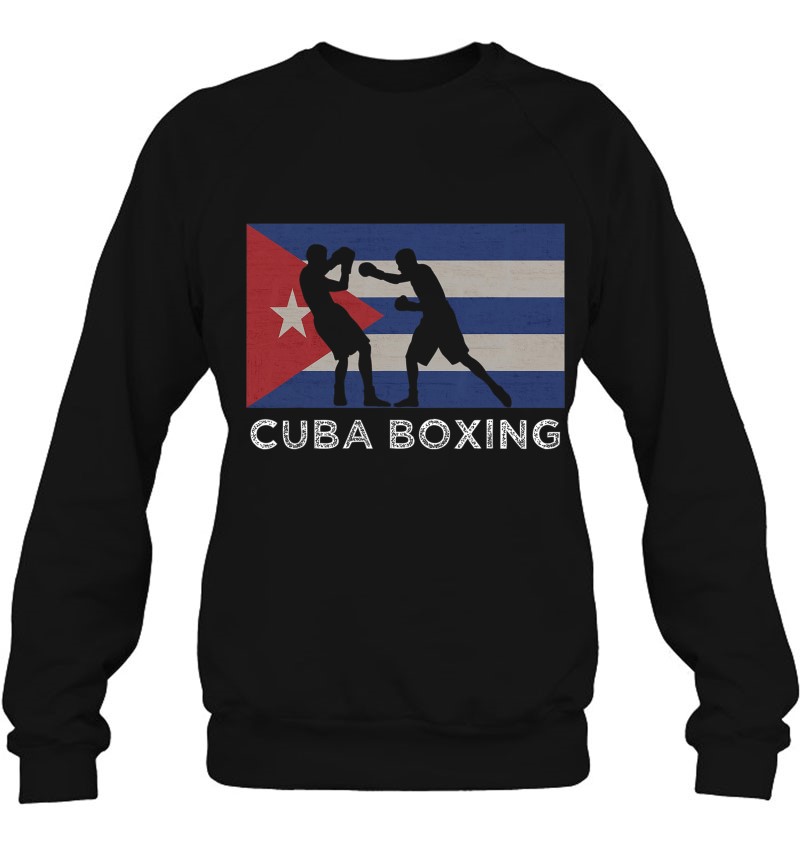 Cuban Boxer National Cuba Flag Boxing Gloves Graphic Gift Sweatshirt