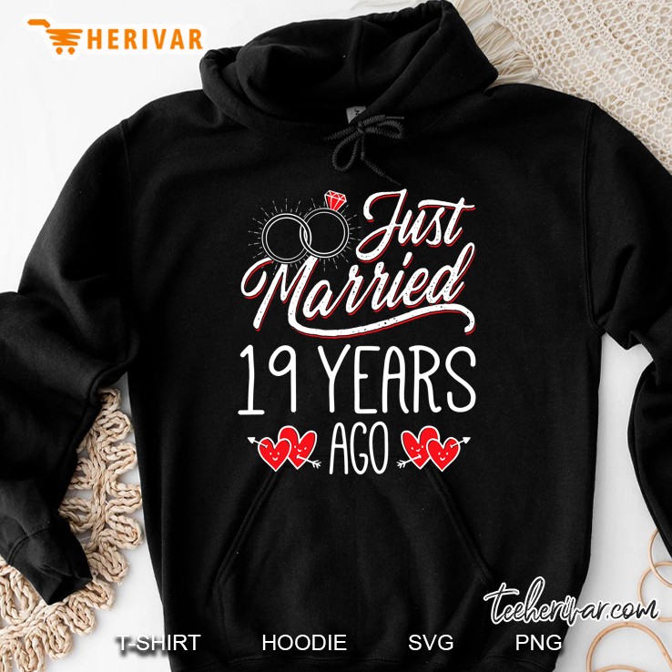 19Th Wedding Anniversary Gifts 19 Years Marriage Matching Hoodie