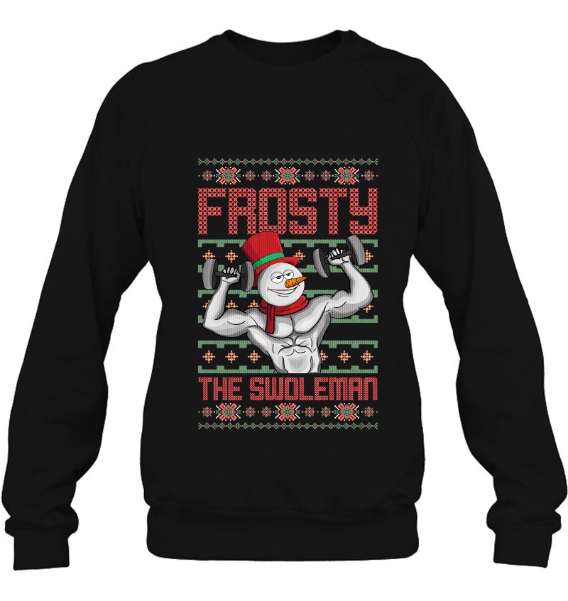 Frosty The Swoleman Snowman Workout Funny Christmas Gym