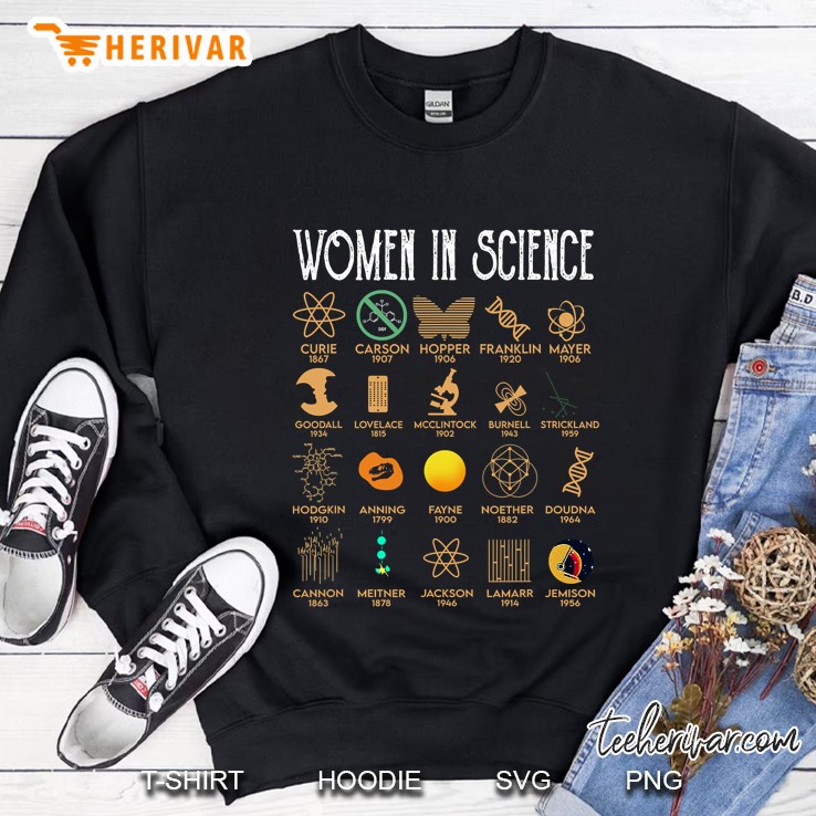 Women In Science Funny Science Gift Women Sweatshirt