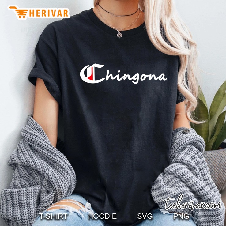 Chingona Champion Latina Mexicana Athletic Authentic Ladies Tee