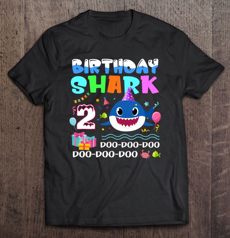 Download Baby Girls Clothing Girls Clothing Second Birthday Shirt Shark Shirt Baby Shark Shirt Second Birthday Shark Shirt Birthday Shark Shirt