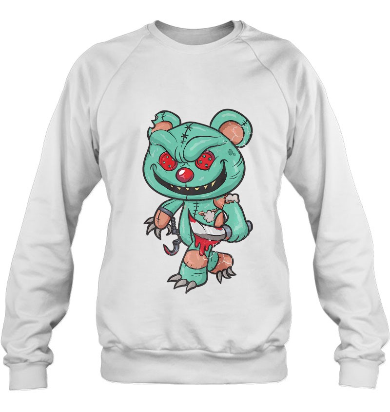 Evil Teddy Bear Monster Happy Halloween Day Sweatshirt