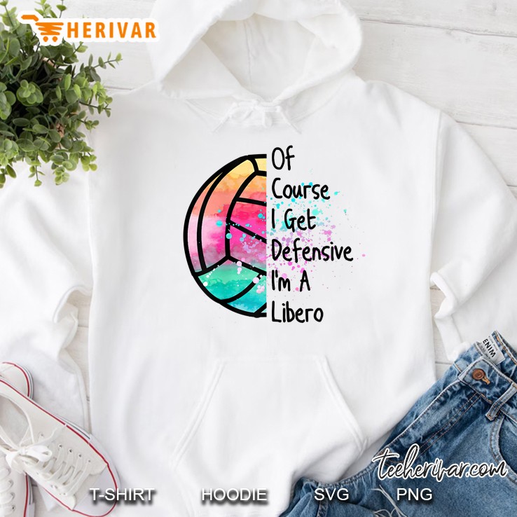 Funny Libero Defensive Volleyball Player Cute Quote Hoodie