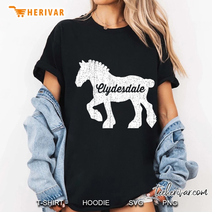 Clydesdale Draft Horse Ladies Tee