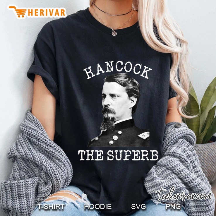 Us Civil War Gettysburg General Winfield Scott Hancock Ladies Tee