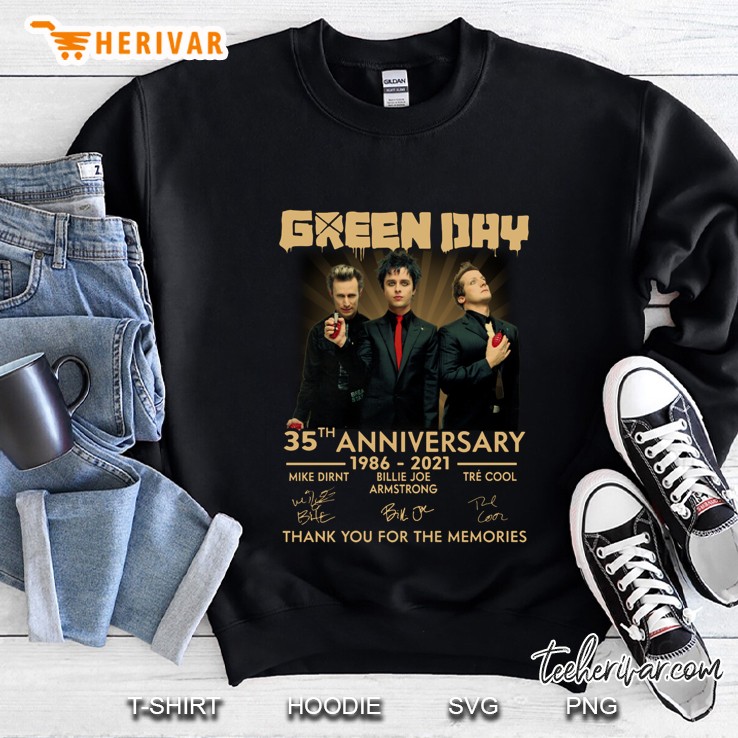Green Day 35th Anniversay 1986-2021 Thank You For The Memories Sweatshirt